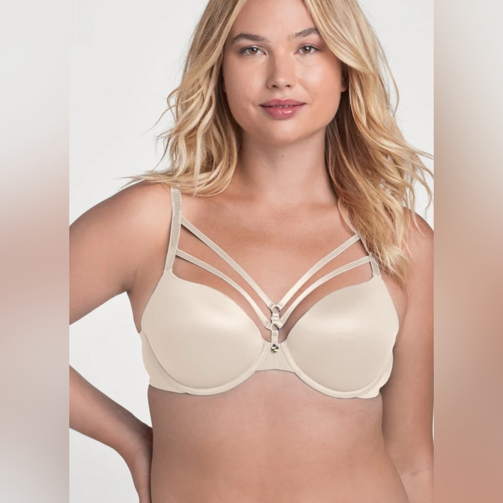 Pearl by Venus Strappy Bra In Whisper White-Sz.36DD NEW🔥